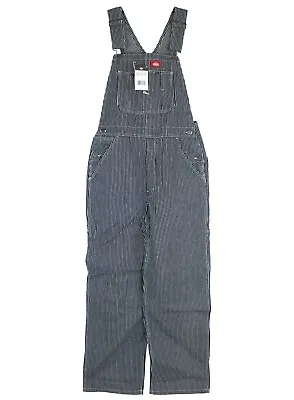 Dickies Men's Bib Overalls Jumpsuit Hickory Stripe 8-Plus Pockets 100% Cotton • $39.99