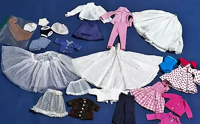 Vintage Lot All Size Doll Clothes Dresses Slips Jackets Revlon Dollikin + • $15