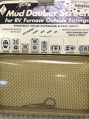  New Mud Dauber Screen For Rv Furnace Outside Fittings M200 Acc1a Sta79-8147 • $21.99