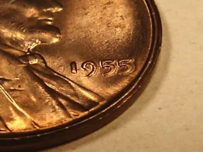 1955 Lincoln Cent -Gem Or Near-Orig Poor Man's Doubled Die-Notable Last 5 ( 12 ) • $20