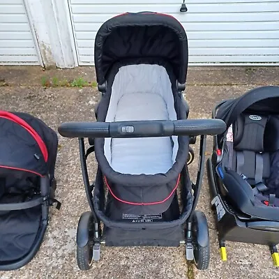  Graco Evo XT Travel System + Isofix Base And Accessories • £150