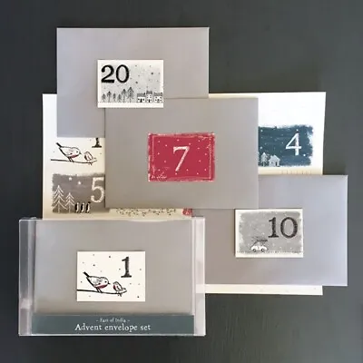 East Of India Advent Calendar Envelope Set - Advent Calendar Set Christmas • £9.99