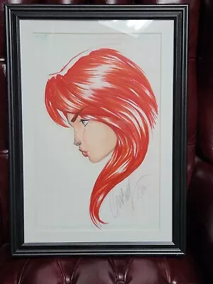 JSC J Scott Cambell 11 X 17 Original Art Sketch Mary Jane Colored By Nei Ruffino • $1499.95