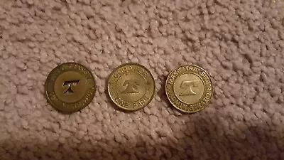 MTA Maryland Mass Transit Administration Vintage Tokens 3 Different Coins • $5