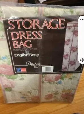 Vintage New Prestige By Whitmor Pink Storage Dress Wardrobe Bag 54x20x14.5 • $12.58