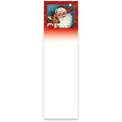 Retro Santa Primitives By Kathy Magnetic List Notepad ~ Sticky Note~60 Pages • $8.95