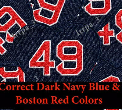 Tim Wakefield #49 Memorial Patch Boston Red Sox Baseball Jersey Patch SHIPS NOW! • $15.95