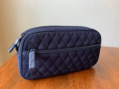Vera Bradley Blue Insulated Quilted Navy Blue Pouch Bag • $19.99