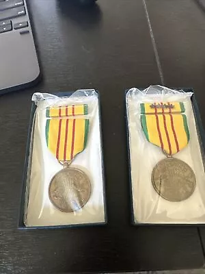 Original Vietnam War GI Issue Service Medal Set  - Vintage Government Surplus • $5