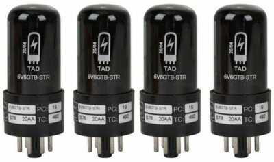 $219.95 • Buy Tube Amp Doctor 6V6GTB-STR Quad Valve Tubes Tweed Deluxe 5E3 GT Black