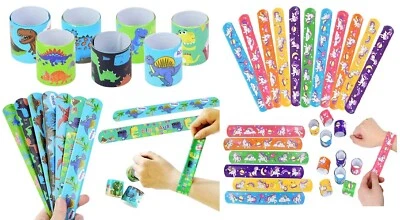 $14.99 • Buy 10 Pcs Wrist Slap Bands Birthday Party Favours Loot Bag Unicorn Dinosaur
