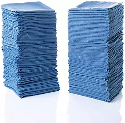 Simpli-Magic 79184 Shop Towels 14 X12  50 PackCotton Blue • $31