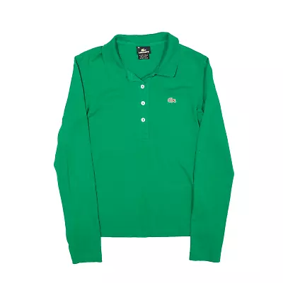 £29.99 • Buy LACOSTE Polo Shirt Green Long Sleeve Womens XS