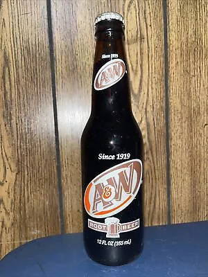 Full 12 Oz. A&W Root Beer Amber Soda Bottle Refund Bottle • $12.99