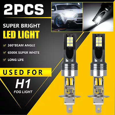 $9.98 • Buy 2x Super Bright H1 LED Headlight Kit High Low Beam Fog Driving Bulbs 6500K White