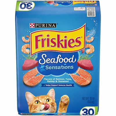$39.99 • Buy Purina Friskies Seafood Sensations Adult Dry Cat Food Salmon, Tuna, Shrimp ✅