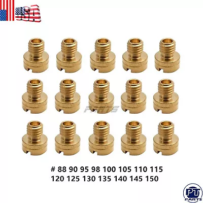 15PCS Genuine Main Jet Fits Mikuni N100/604 VM30 VM26 VM22 VM24 26mm 28mm 88-150 • $7.94