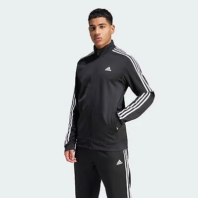 Adidas Men Essentials Warm-Up 3-Stripes Track Jacket • $28