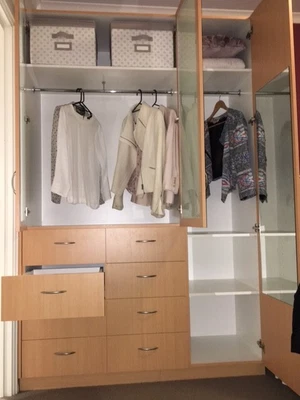$450 • Buy Wardrobe Custom Made In Excellent Condition With Inside Door Mirror.