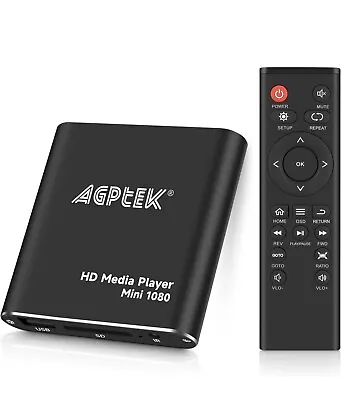 HDMI Media Player Black Mini 1080p Full-HD Ultra HDMI Digital Media Player USB • $34.99