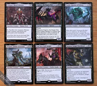 Set Of 6 Dominaria Legendary Black Creatures *NM* (Magic MTG Commander EDH) • $4.65