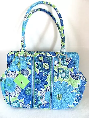 Vera Bradley Frame Bag Doodle Daisy Satchel Purse RETIRED M/L NEW + Nail File • $44