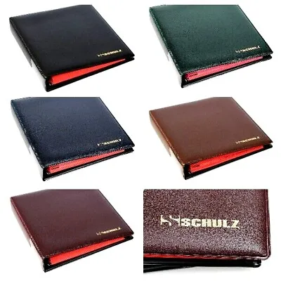 Classic Coin Album SCHULZ For 221 Coins /10 Pages - Pockets 25x25 35x35 45x45mm • £18.50