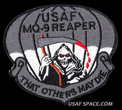 Usaf Mq-9 Reaper Attack Drone Uav - That Others May Die - 4  Hook & Loop Patch  • $12.95