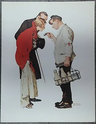 Norman Rockwell 50 Favorites Poster   The Milkman & Young Couple  1935 • $5.99