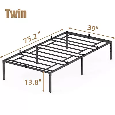 Metal Platform Bed Frame Twin/Full/Queen/King Size Heavy Duty No Spring Box 14  • $73.90