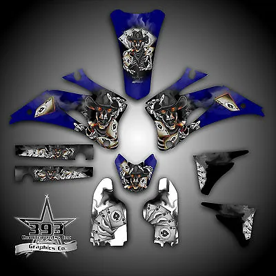 YAMAHA YZ450F YZ250F 4 Stroke 2003-2013 GRAPHICS KIT DECALS OUTLAW SKULL • $109.99