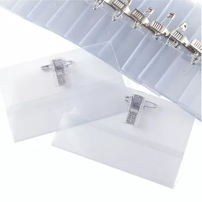 £12.44 • Buy 200x ID Name Badge Holder Conference Visitor Pass Photo Clip PinMeeting 9x5.4cm