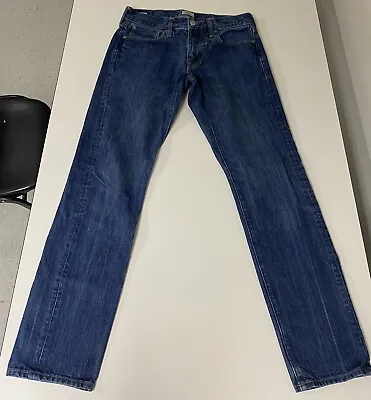 J Crew 484 Jeans Mens 29x32 Tag 30x31 Actual Blue Denim • $11.99