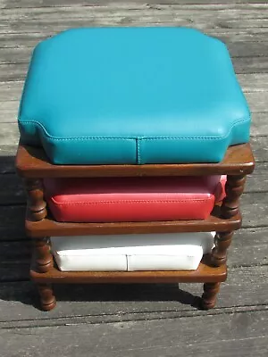 MCM Ethan ALLEN Style L & M ASSOCIATES Tag - Stacking Nesting FOOTSTOOL Ottoman • $475