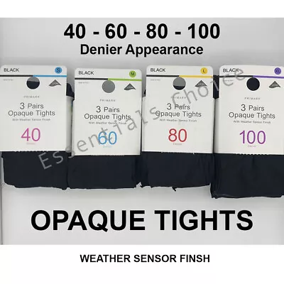 £9.90 • Buy Primark Ladies Girls Soft Touch Opaque Tights 40 60 80 100 Denier 3 Pairs