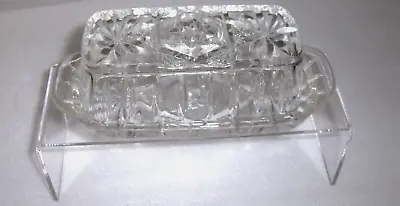 Vintage Anchor Hocking Eapc Glass Butter Dish With Lid • $14.95
