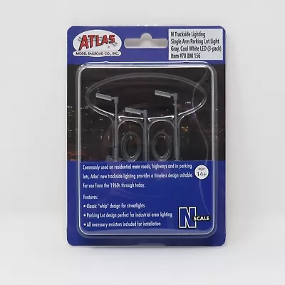 Atlas 70000156 Parking Lot Light Gray Cool White LED N Scale Model Train Layout • $11.01