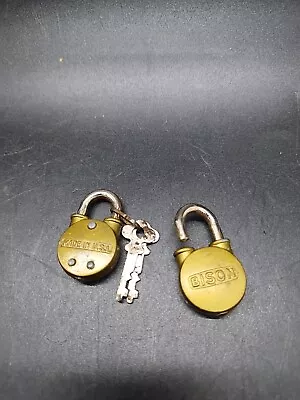 Two Miniature Bison Pad Locks USA  • $7