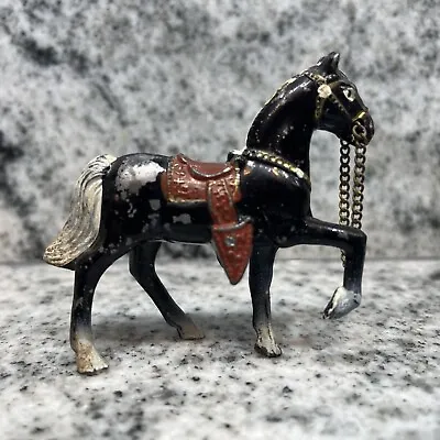 Vintage Hand Painted Hollow Cast Metal Western Horse Pony Figurine 3” Japan • $6.75