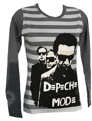 Rare Unworn Official Depeche Mode Band Striped Long Sleeve Woman Fan T-shirt M • $108.04