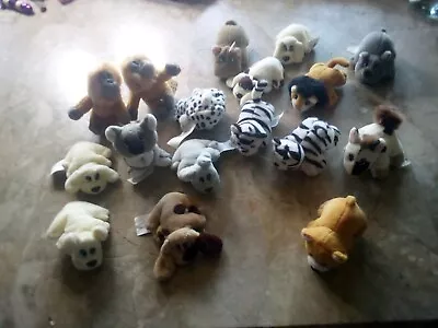 VNTG Galoob 1990s Mini Pound Puppies Plush ~ Lot Of 17 Very Nice  • $20