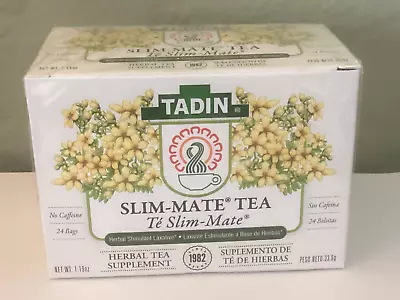 Tadin Slim-Mate Herbal Tea. Caffeine-Free Weight Loss Aid. 24 Bags. 1.18 Oz • $11.87