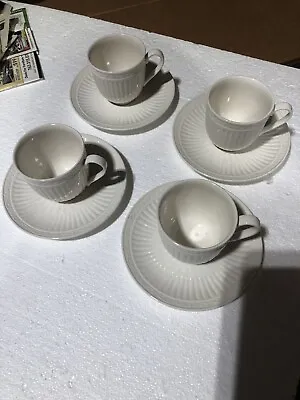 Mikasa Italian Countryside Dd900 Cups & Saucers Set Of Four Excellent • $40
