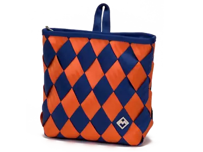 Maggie Bags Seatbelt Medium Backpack Purse - Spirit Collection - Orange / Royal  • $50