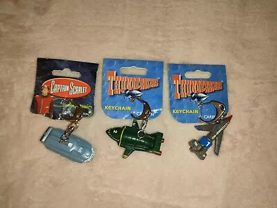 £12.99 • Buy Thunderbird 1 & Thunderbird 2 Plus Captain Scarlet SPV Key Chains By Vivid...