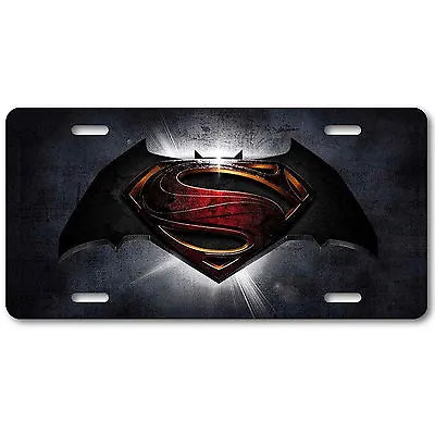 Artistic Batman Vs Superman Vanity License Plate Tag Aluminum Car Decorative  • $16.65