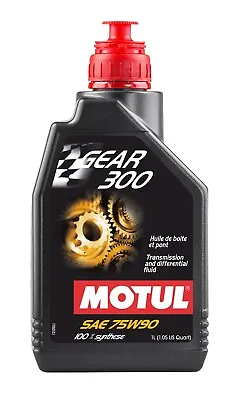 Motul Gear 300 75W90 100% Synthetic Gearbox And Differential Oil 1 Liter 105777 • $23.75