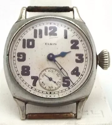 Elgin - Winding - Vintage Mens Watch - Running ~#6010 • $49.99