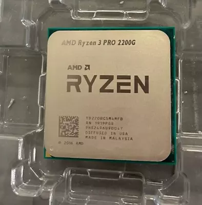 AMD Ryzen 3 PRO 2200G 3.20GHz Socket AM4 (YD220BC5M4MFB) Desktop CPU • $30