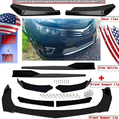 For Toyota Sequoia Front Bumper Lip Spoiler Splitter Body Kit+Side Skirts • $55.99